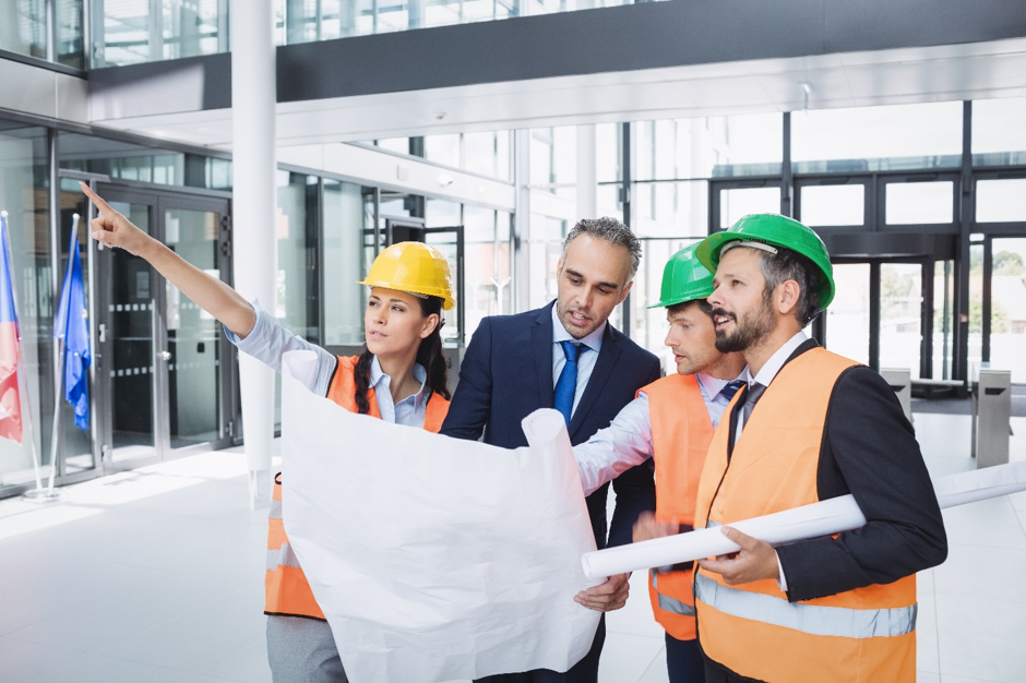 Experienced construction workers